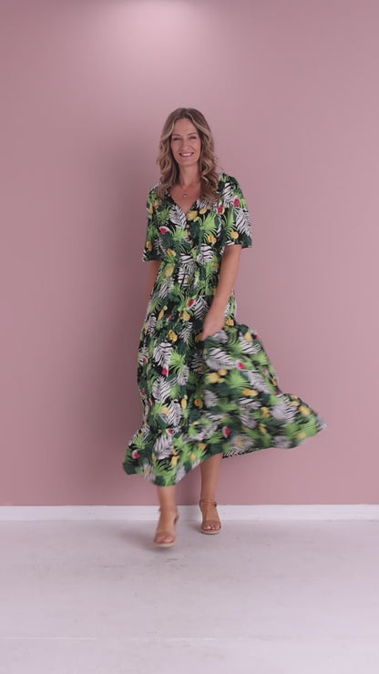 Quinn Maxi Dress - Tropical Summer