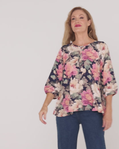 Farida Blouse - Autumn Floral