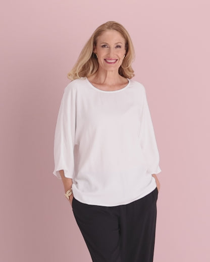Summer Ease Essential Top - White