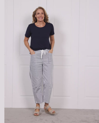 Soho Pants - Denim Stripe