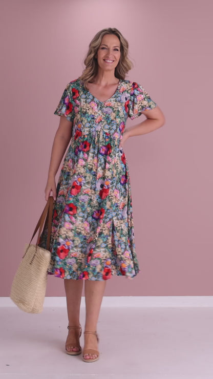 Brighton Dress - Sunlit Meadow