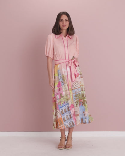 Ariana Shirt Dress - Cha Cha Print