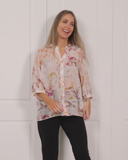 Delilah Blouse - Iris Bloom