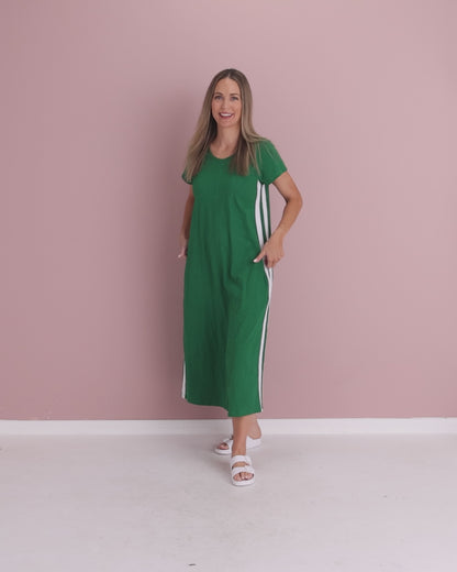 Recovery Cotton Tee Dress - Green