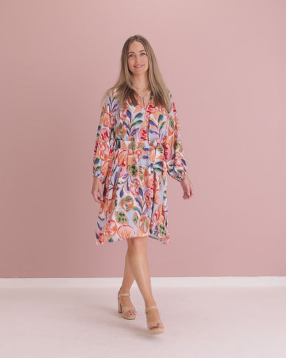 Baja Relaxed Dress - Tide