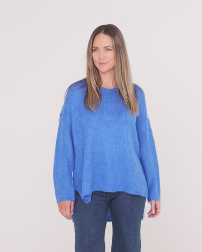 Lyon Relaxed Jumper - Cobalt