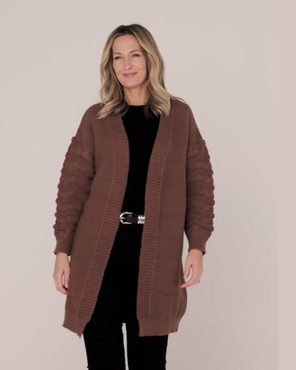 Delburn Cardigan - Chocolate