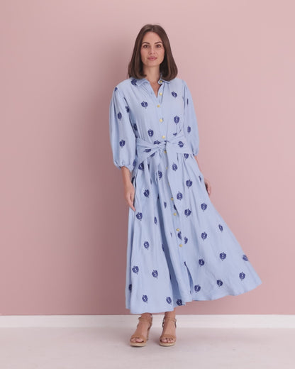 Julietta Dress - Sapphire Sky