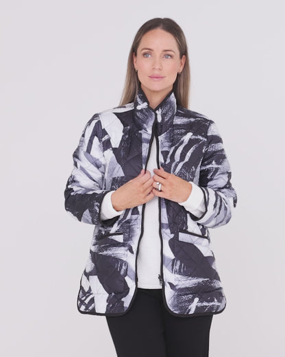 Renoir Reversible Jacket - Monochrome Magic