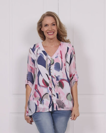 Jennifer Top - Pink Blossom