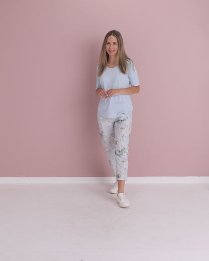 Belinda Modal Tee - Sky Blue