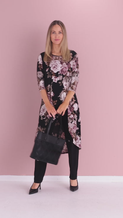 Howey Tunic - Mauve Roses