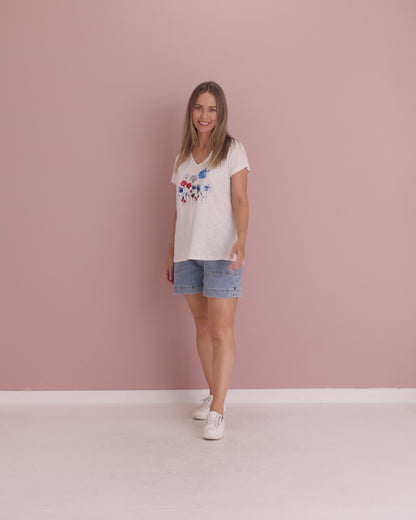 Royal Garden Tee - White