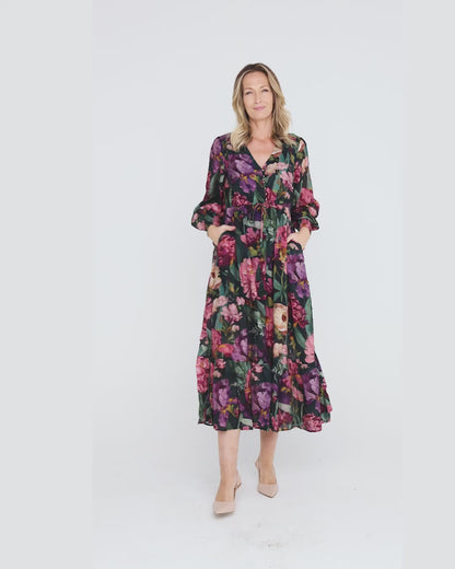 Willow Maxi Dress - Forest Bloom