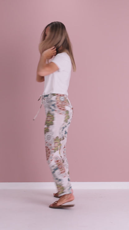 Mojave Linen Pants - Desert Blooms