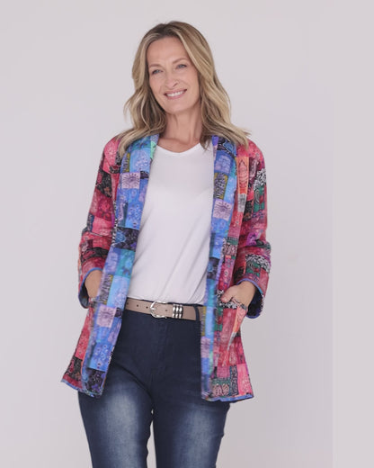 Quinn Reversible Quilted Jacket - Patchwork
