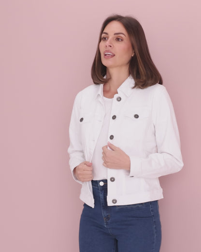 Michigan Denim Jacket - White