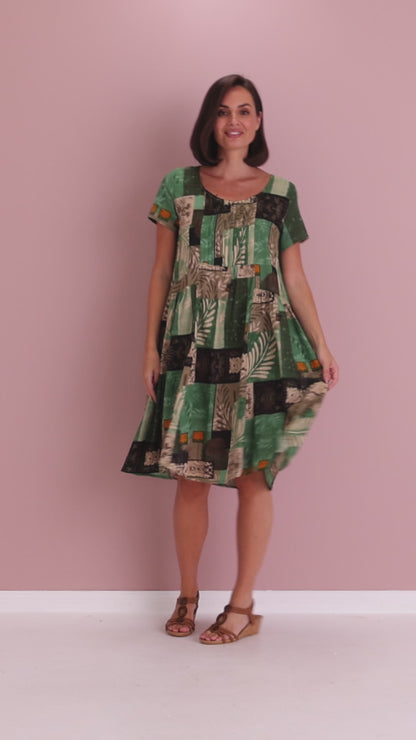 Emery Dress - Savannah Mosaic