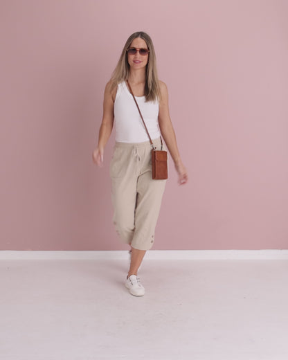 Danny Capri Pants - Biege