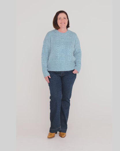 Aspen Jean - Indigo Leopard