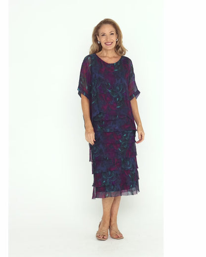 Margo Dress - Midnight Orchid