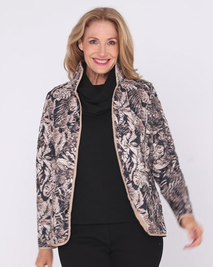 Calrossie Reversible Jacket - Navy/Taupe