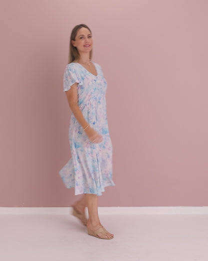 Cornwall Dress - Blue Hydrangea