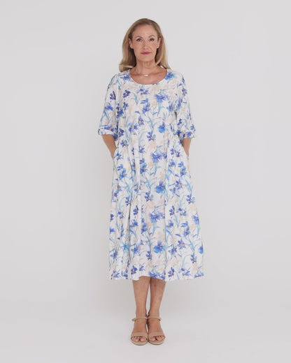 Giselle Dress - Blue Iris