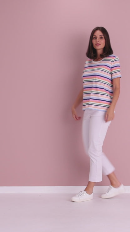 Sorbet Tee - Multi Stripe