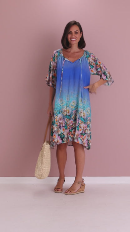 Kumasi Dress - Tropical Bloom