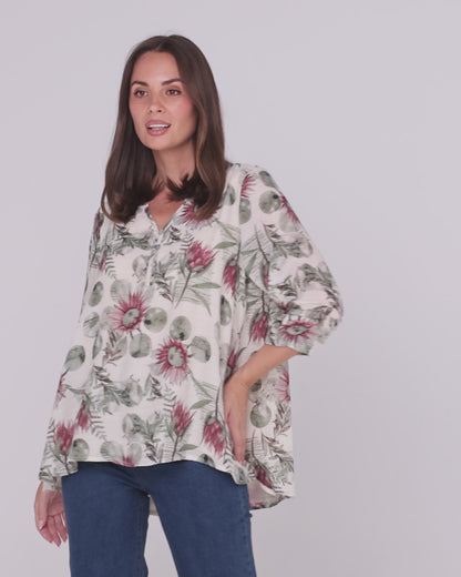 Farida Blouse - Botanical Garden