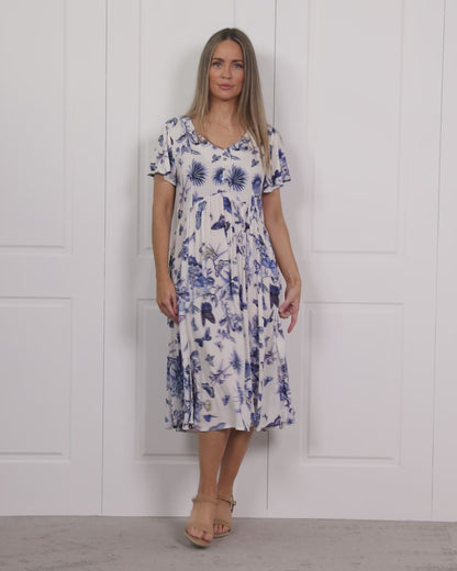 Cornwall Dress - Blue Butterfly