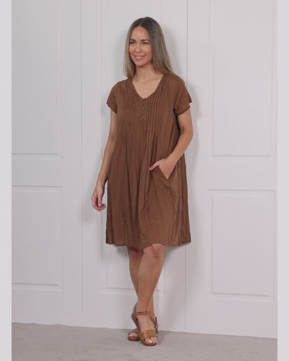 Taylor Easy Fit Dress - Mocha