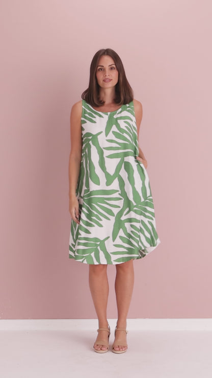 Summer Swing Dress - Sage
