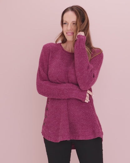 Paris Knit Jumper - Magenta