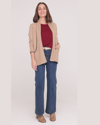 Ren Knit Cardi - Caramel