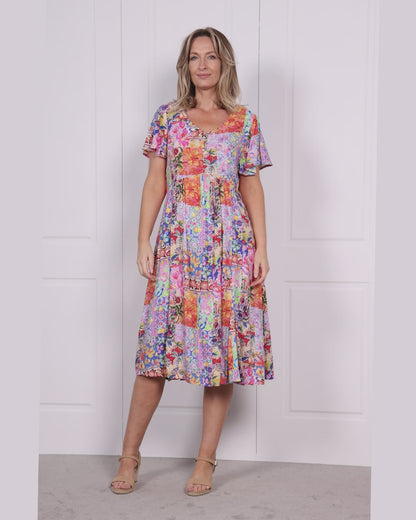 Cornwall Dress - Paradise Patchwork
