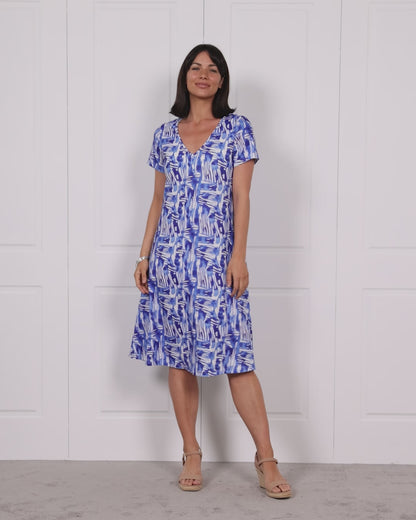 Christobel Dress - Blue Current