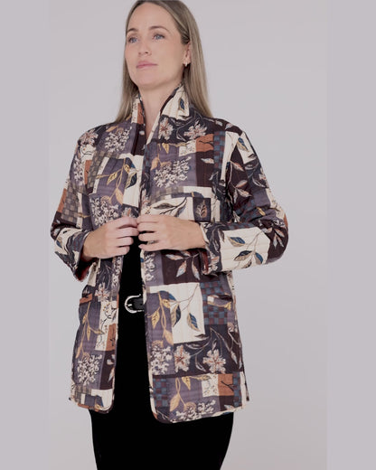 Quinn Quilted Jacket - Autumn Patchwork