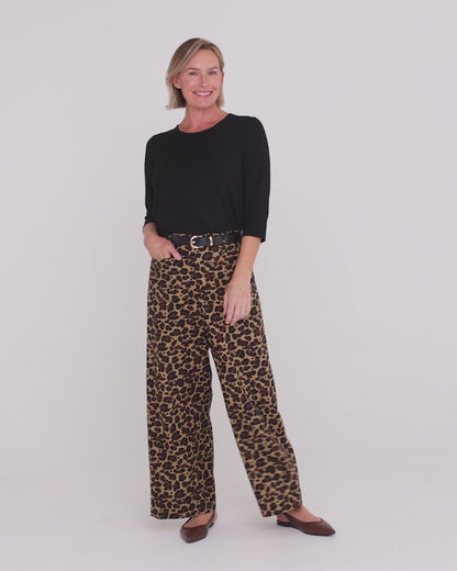 Saskia Trousers - Animal Print
