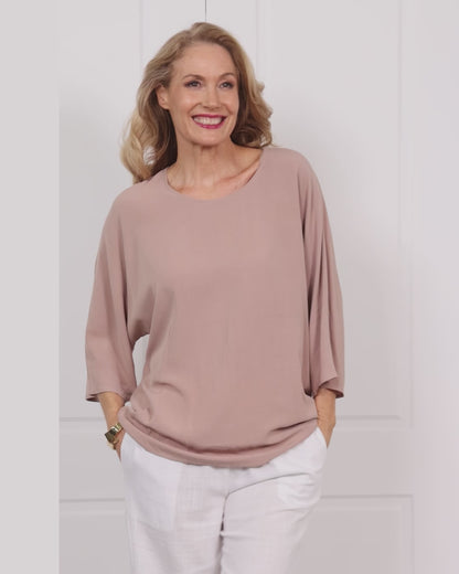 Ease Essential Top - Taupe