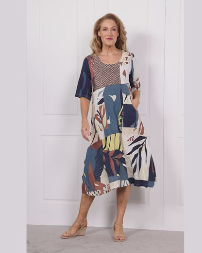 River Dress - Earthen Mosaic