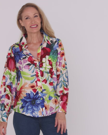 Bellevue Blouse - Botanical Bliss