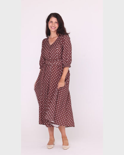 Silvan Dress - Chocolate Spot