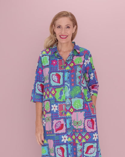 Sofia Shirt Dress - Tropical Stories