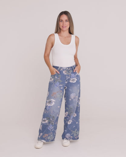 Willow Garden Wide Leg Jeans