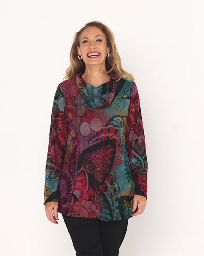 Cadello Burnout Top - Multi