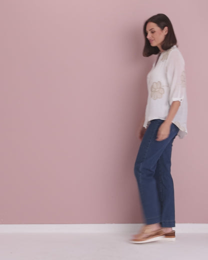 Marli Top - White Petal