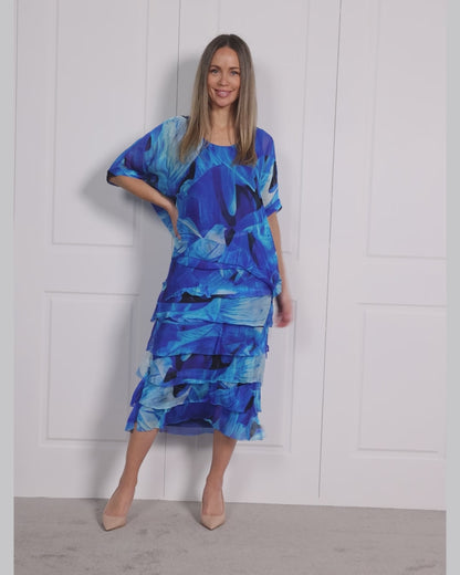 Margo Dress - Azure Bloom