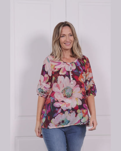 Farida Blouse - Jewel Garden